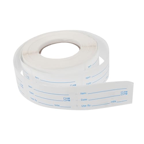INOOMP Selbstklebende Datumsetiketten Lebensmittel Aufkleber für Vorratsgläser Küchenbehälter Rolle Blaue Aufkleber für Frische Lebensmittelorganisation und Sichere Lagerung zu Hause INOOMP Selbstklebende Datumsetiketten Lebensmittel Aufkleber für Vorratsgläser Küchenbehälter Rolle Blaue Aufkleber für Frische Lebensmittelorganisation und Sichere Lagerung zu Hause von INOOMP