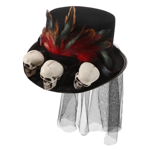 INOOMP Steampunk Top Hat mit und Netzfeder Viktorianischer Halloween Partyhut für Damen und Herren Atmungsaktiv Langlebig Komfortabel für Cosplay und Besondere Anlässe INOOMP Steampunk Top Hat mit und Netzfeder Viktorianischer Halloween Partyhut für Damen und Herren Atmungsaktiv Langlebig Komfortabel für Cosplay und Besondere Anlässe von INOOMP