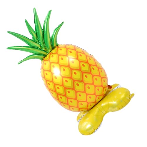 INOOMP Stehender Ananas Folienballon Cartoon Ananas aus Langlebiger Aluminiumfolie für Sommer Partys Hawaii Themen Feiern Dekoration INOOMP Stehender Ananas Folienballon Cartoon Ananas aus Langlebiger Aluminiumfolie für Sommer Partys Hawaii Themen Feiern Dekoration von INOOMP