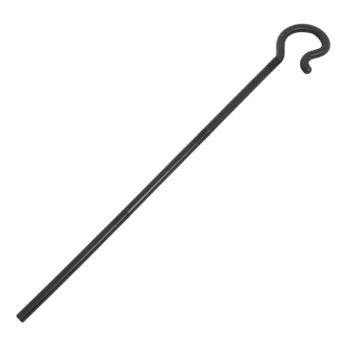 INOOMP Stock Halloween-krückenstütze Zauberstab Für Zuckerrohr-Requisiten- Cosplay Cane Halloween Liefert Zuckerrohr Kostüm Bühnenzubehör Tanzrohrkrücke Black Plastik von INOOMP