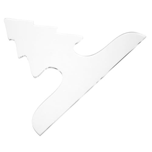 INOOMP Transparentes Acryl Schneidebrett Griff Vorlage Weihnachtsbaum Schablone Holzverarbeitung Werkzeug Küchen Cutting Board Handle Template für Präzises Schneiden und Kreative von INOOMP