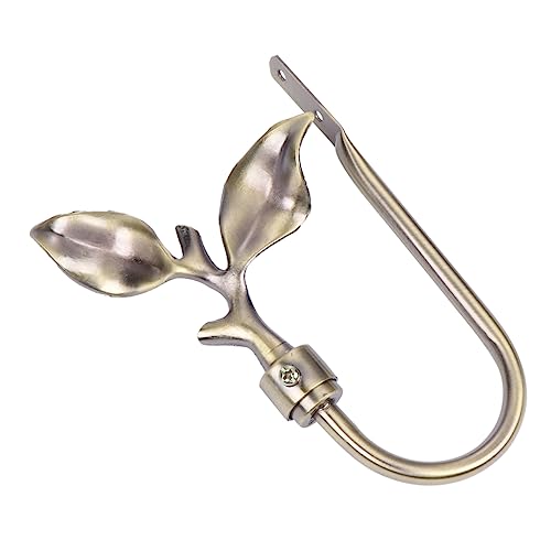 INOOMP Vorhang Raffhalter mit Metall Wandhaken Dekorativer Vorhanghalter für Wohnzimmer Schlafzimmer und Eleganter Vorhanghaken im Rustikalen Blätterdesign für Gardinen und Mäntel INOOMP Vorhang Raffhalter mit Metall Wandhaken Dekorativer Vorhanghalter für Wohnzimmer Schlafzimmer und Eleganter Vorhanghaken im Rustikalen Blätterdesign für Gardinen und Mäntel von INOOMP