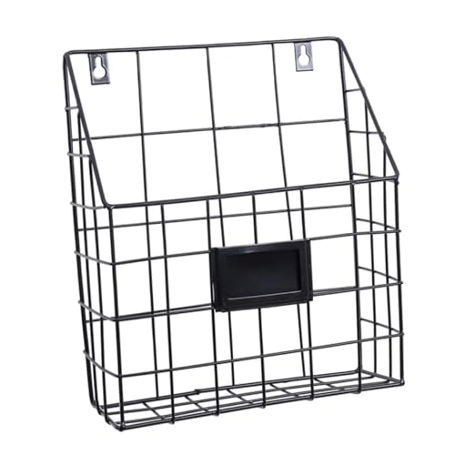 INOOMP Wandhängender Zeitschriftenhalter aus Metall Multifunktionaler Organizer für Wand Design zur Platzsparenden Aufbewahrung von und Dokumenten von INOOMP