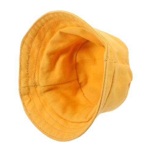 INOOMP austauschbare Puppenhüte Puppenkleidung Puppenaccessoire Leichtgewichtiger Puppenhut Puppenhaarstyling Kappe Mini-Puppenmütze Mall-Hut Puppenhüte selber Machen Polyester Yellow von INOOMP
