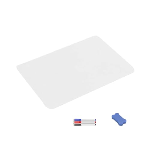 1/3/6 Stück kleine Whiteboards, Nachrichtenbrett, doppelseitiges Whiteboard mit Radiergummi und Markern für Studenten, Lehrer, Klassenzimmer, doppelseitiges Whiteboard, Schreibnachrichten für Büro von INSEOWI