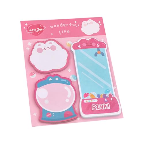 60 Blatt lustige Tiernotizen Papier Haftnotizen Memo Pad Pocket Notizblöcke zum Schreiben Journaling Notieren Scrapbooking Journal Aufkleber für Büro von INSEOWI