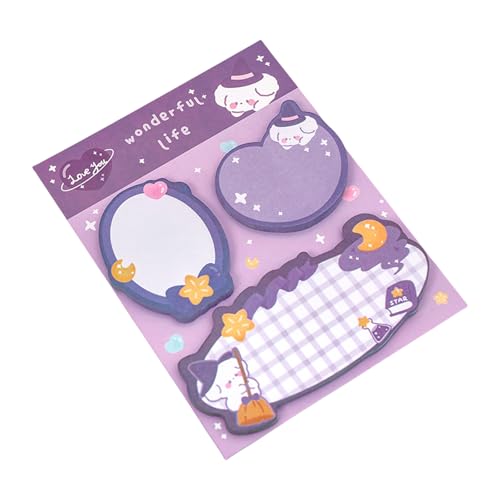 60 Blatt lustige Tiernotizen Papier Haftnotizen Memo Pad Pocket Notizblöcke zum Schreiben Journaling Notieren Scrapbooking Journal Aufkleber für Büro von INSEOWI