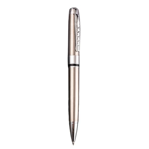 Drehkugelschreiber, 1,0 mm, Schreibwaren, Metall-Kugelschreiber, Business, schwarze Tinte, Schreibwaren für Studenten, Lehrer von INSEOWI