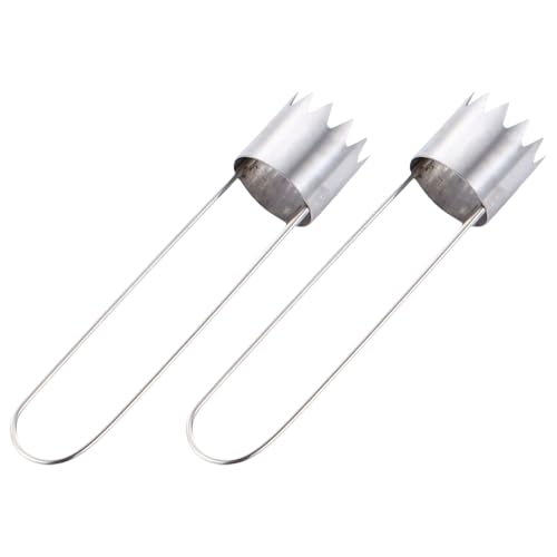 INSEOWI Obstentkerner aus Edelstahl, für effizientes Entkernen, Birnengurken, Bitterkürbiskerne, ergonomischer Griff, Gurkenkürbisentkerner, 2 Stück von INSEOWI