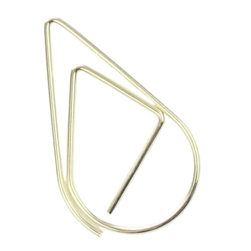 Kleine Lesezeichen, kreative Büroklammern, Wassertropfenform, Lesezeichen, Halter, schöner Planer für Zuhause, Metall, Wassertropfenform, Büro, dekorativ, 100 Stück von INSEOWI