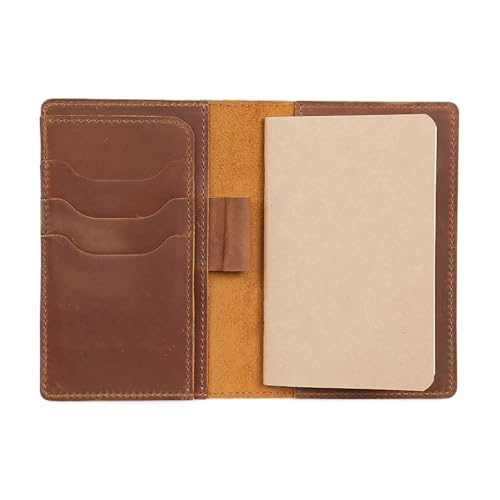 Ledereinband, Notizbuch, Meeting, Taschen-Tagebuch, Reise-Schreibwaren, Notizblöcke, Tagebuch, Ledereinband mit Stifthaltern, Meeting von INSEOWI