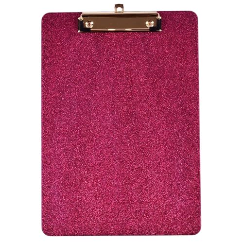 Multifunktionales glitzerndes Acryl-Klemmbrett in Standardgröße mit Metallclip für Büro, Schule, Kunstprojekt, Acryl-Klemmbrett von INSEOWI