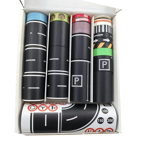 Selbstklebendes Klebeband für Parkplätze im Innenbereich und Kinderzimmer, Bodendekoration, Straßenband von INSEOWI