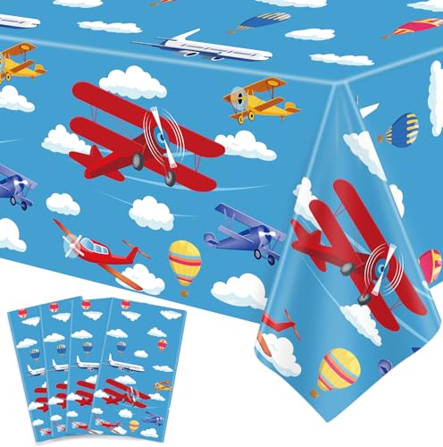 4 Packen Flugzeug Party Tischtuch Dekoration Flugzeug Tischtuch liefert 51 „x 86“ Einweg-Flugzeug Tischdecken Geburtstag Dekorationen für Kinder 4 Packen Flugzeug Party Tischtuch Dekoration Flugzeug Tischtuch liefert 51 „x 86“ Einweg-Flugzeug Tischdecken Geburtstag Dekorationen für Kinder von INSPIREYEE