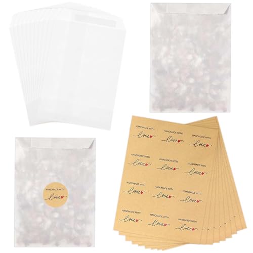 100 Sets Hochzeits-Konfetti-Beutel, Konfetti-Beutel 13,5 x 9 cm, Hochzeits-Konfetti-Glasine-Beutel, biologisch abbaubare Konfetti-Geschenktüten 100 Sets Hochzeits-Konfetti-Beutel, Konfetti-Beutel 13,5 x 9 cm, Hochzeits-Konfetti-Glasine-Beutel, biologisch abbaubare Konfetti-Geschenktüten von INSPUTOL