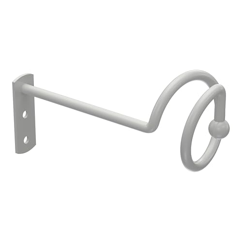Interdeco Drapierhaken/Raffhaken Weiß (1 Paar) von INTERDECO