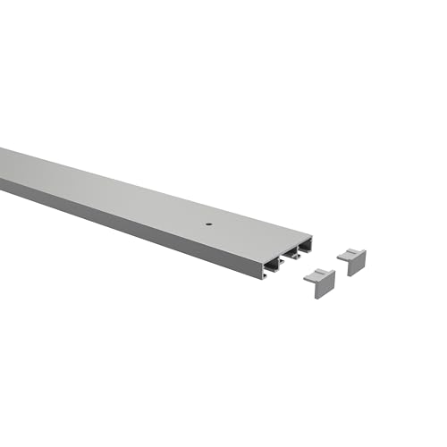 Interdeco Gardinenschienen vorgebohrt Silber-Grau 2-läufige Vorhangschienen aus Aluminium, Primax, 140 cm Interdeco Gardinenschienen vorgebohrt Silber-Grau 2-läufige Vorhangschienen aus Aluminium, Primax, 140 cm von INTERDECO