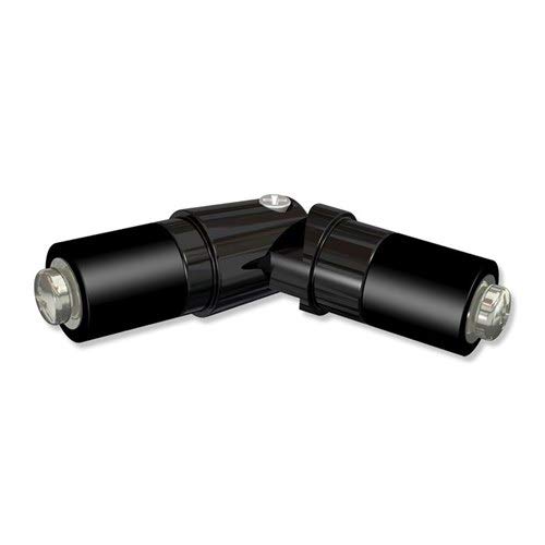 Interdeco Gelenkverbinder/Eckverbinder für Gardinenstangen 20 mm Ø, Schwarz aus Metall Interdeco Gelenkverbinder/Eckverbinder für Gardinenstangen 20 mm Ø, Schwarz aus Metall von INTERDECO