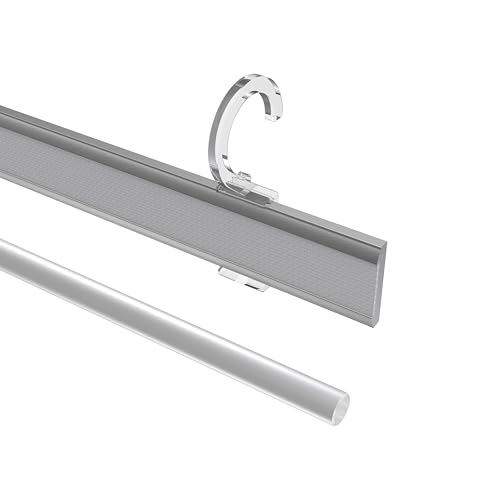 Interdeco Paneelwagen Silbergrau 90 cm aus Aluminium mit Klettband kürzbar für Gardinenstangen 16-20 mm Ø, Typ 1620724 Interdeco Paneelwagen Silbergrau 90 cm aus Aluminium mit Klettband kürzbar für Gardinenstangen 16-20 mm Ø, Typ 1620724 von INTERDECO