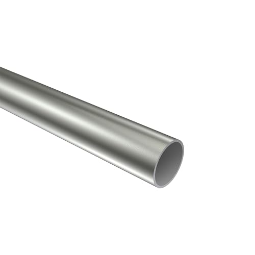 Interdeco Rohr Edelstahl-Optik 20 mm Ø aus Metall für Gardinenstangen, 100 cm Interdeco Rohr Edelstahl-Optik 20 mm Ø aus Metall für Gardinenstangen, 100 cm von INTERDECO