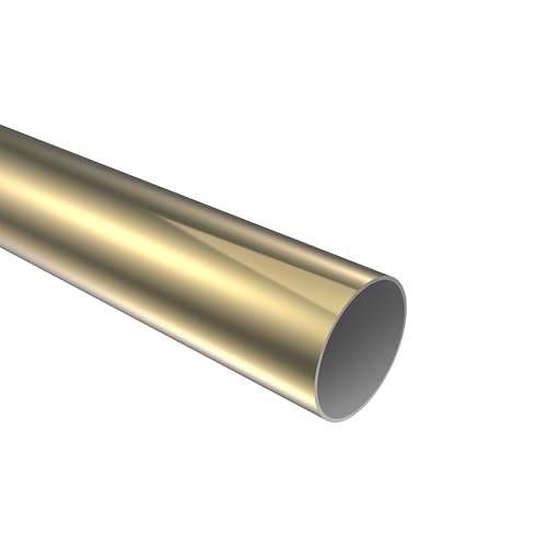 Interdeco Rohr Messing-farbig in 28 mm Ø, aus Metall für Gardinenstangen, 100 cm Interdeco Rohr Messing-farbig in 28 mm Ø, aus Metall für Gardinenstangen, 100 cm von INTERDECO