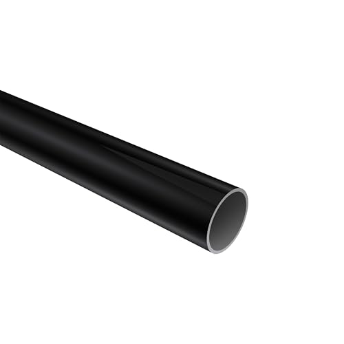 Interdeco Rohr Schwarz in 20 mm Ø aus Metall für Gardinenstangen, 160 cm Interdeco Rohr Schwarz in 20 mm Ø aus Metall für Gardinenstangen, 160 cm von INTERDECO