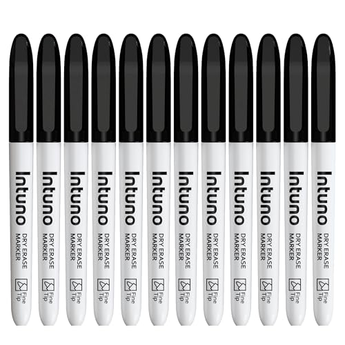 INTUNO Trocken abwischbare Marker, 108 Stück, feine Spitze, geruchsarm, perfekt für Büro, Unterricht, Meeting, Präsentation, Klassenzimmer, Zuhause INTUNO Trocken abwischbare Marker, 108 Stück, feine Spitze, geruchsarm, perfekt für Büro, Unterricht, Meeting, Präsentation, Klassenzimmer, Zuhause von INTUNO