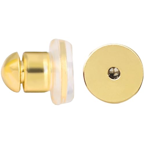 Verriegelbare Ohrring-Verschlüsse für Ohrstecker mit Sicherheitskappe, passend für 0,9–1,2 mm Pfosten, 18 Karat vergoldetes Kupfer, Anti-Poke hypoallergene Ohrring-Heber, 2 Stück Verriegelbare Ohrring-Verschlüsse für Ohrstecker mit Sicherheitskappe, passend für 0,9–1,2 mm Pfosten, 18 Karat vergoldetes Kupfer, Anti-Poke hypoallergene Ohrring-Heber, 2 Stück von INUSO