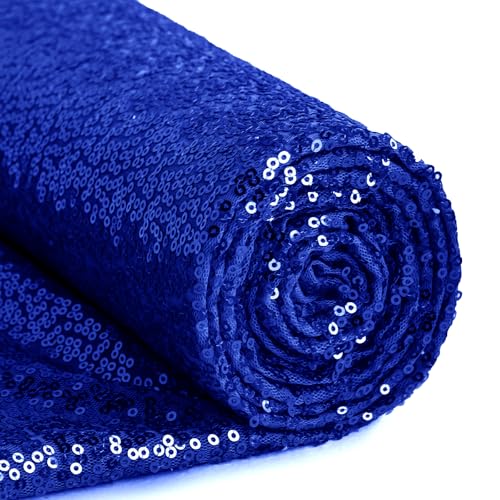 INVGEEXI Königsblauer Paillettenstoff von The Yard, 1,8 m, glitzernde Glitzer-Pailletten-Material für Hochzeit/Brautjungfernkleider, Party-Kostüme, Tischdecken, DIY-Nähprojekte INVGEEXI Königsblauer Paillettenstoff von The Yard, 1,8 m, glitzernde Glitzer-Pailletten-Material für Hochzeit/Brautjungfernkleider, Party-Kostüme, Tischdecken, DIY-Nähprojekte von INVGEEXI