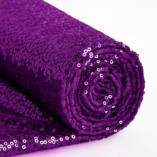 INVGEEXI Lila Paillettenstoff von The Yard, 4,5 m, glitzernde Glitzer-Pailletten-Material für Hochzeit/Brautjungfernkleider, Party-Kostüme, Tischdecken, DIY-Nähprojekte INVGEEXI Lila Paillettenstoff von The Yard, 4,5 m, glitzernde Glitzer-Pailletten-Material für Hochzeit/Brautjungfernkleider, Party-Kostüme, Tischdecken, DIY-Nähprojekte von INVGEEXI