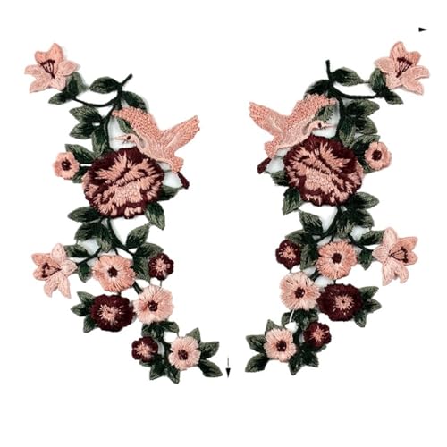 2PCS große Phoenix Patches for Kleidung Applikation Nähen auf Stickerei Patch Aufkleber Pfau Stoff Abzeichen Kleidung Zubehör Für Jacken Jeans Kleidung(Style 14) von IOEUIWP
