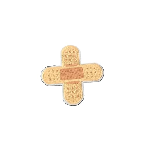 3 Stücke Kreuz Verband Stickerei Reparatur Patches Tasche Jacke Jeans Cartoon Eisen Auf Parch for Kleidung Kleine Kleber Aufkleber Für Jacken Jeans Kleidung(Type C) von IOEUIWP