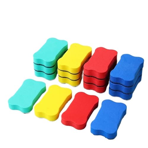5/10 stücke Whiteboard-Radiergummi Mehrfarbige EVA-Filztuch-Board-Radiergummis Trocken Abwischbar Tafel Tafelmarker Reiniger Für Schule Heimbüros(Random color 10pcs) von IOEUIWP
