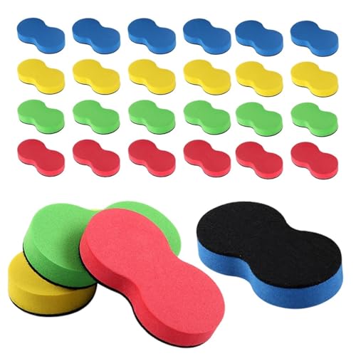 80 Pcs Erdnuss Reiben Radiergummi Klassenzimmer Kreide Trockenen Tafel Radiergummis Bunte Whiteboard Filz Kind Für Schule Heimbüros von IOEUIWP