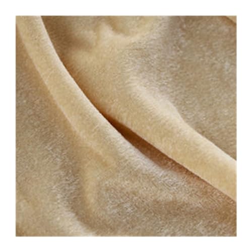 Dicker Samt-Bankett-Tischrock, Hochzeitshintergrund for Tischdecke, Tischdecke, Event, Party, Bühne, Tisch-Rock-Dekoration Für Hochzeit Party Geburtstag(Beige,H75xL300CM) von IOEUIWP