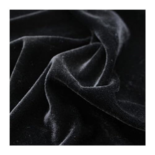 Dicker Samt-Bankett-Tischrock, Hochzeitshintergrund for Tischdecke, Tischdecke, Event, Party, Bühne, Tisch-Rock-Dekoration Für Hochzeit Party Geburtstag(Black,H120xL300CM) von IOEUIWP