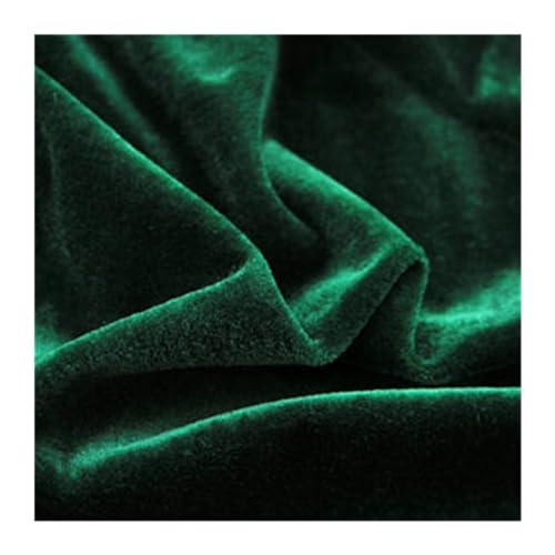 Dicker Samt-Bankett-Tischrock, Hochzeitshintergrund for Tischdecke, Tischdecke, Event, Party, Bühne, Tisch-Rock-Dekoration Für Hochzeit Party Geburtstag(Deep Green,H50xL300CM) von IOEUIWP