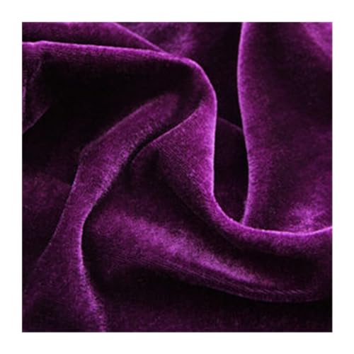 Dicker Samt-Bankett-Tischrock, Hochzeitshintergrund for Tischdecke, Tischdecke, Event, Party, Bühne, Tisch-Rock-Dekoration Für Hochzeit Party Geburtstag(Purple,H50xL300CM) von IOEUIWP