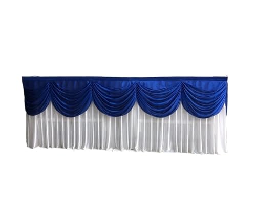 Hochzeit Check-In 300*75CM Tischrock Hochzeit Champagner Turm Kerzenständer Stoff Tischdekoration Tischdecke Dessert Tischrock Für Hochzeit Party Geburtstag(Blue1) von IOEUIWP