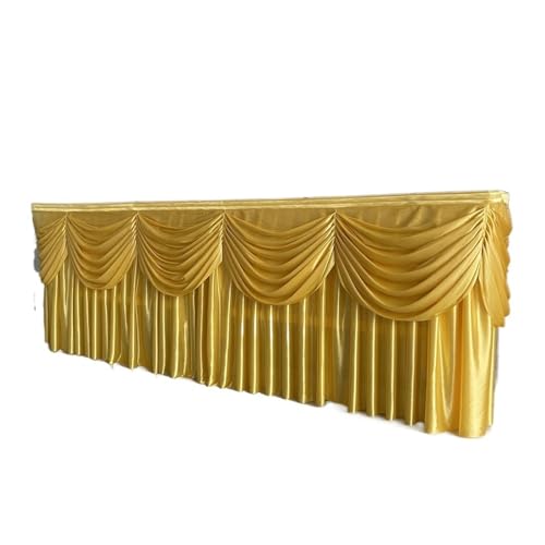 Hochzeit Check-In 300*75CM Tischrock Hochzeit Champagner Turm Kerzenständer Stoff Tischdekoration Tischdecke Dessert Tischrock Für Hochzeit Party Geburtstag(Gold) von IOEUIWP