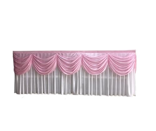 Hochzeit Check-In 300*75CM Tischrock Hochzeit Champagner Turm Kerzenständer Stoff Tischdekoration Tischdecke Dessert Tischrock Für Hochzeit Party Geburtstag(Pink1) von IOEUIWP