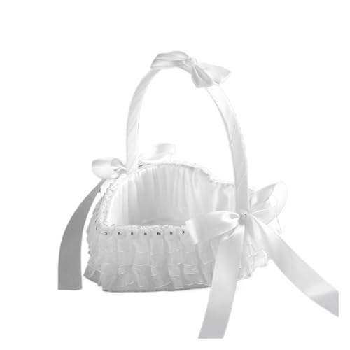 Hochzeit Liebe Blumenkorb Hochzeit Blumenkind Streublumen Handgefertigter Korb Hochzeitsbedarf von IOEUIWP