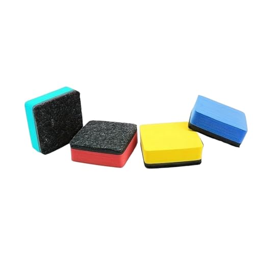 Magnetische Whiteboard-Trockenlöscher in 4 Farben, Mini-Radiergummi, Tafelreiniger-Wischer for Lehrerbedarf Für Schule Heimbüros(Random Color-4pcs) von IOEUIWP