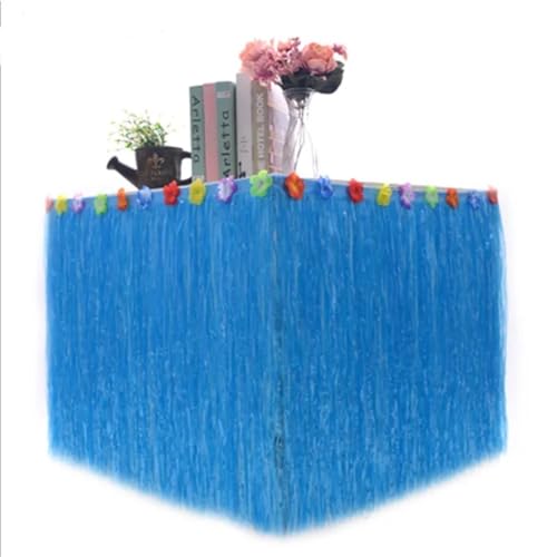 Tischrock for Tropische hawaiianische Partydekorationen, Partydekorationen, Zubehör, Tischdekoration for Geburtstag von Erwachsenen und Kindern Für Hochzeit Party Geburtstag(SET15,580X30CM) von IOEUIWP