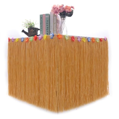 Tischrock for Tropische hawaiianische Partydekorationen, Partydekorationen, Zubehör, Tischdekoration for Geburtstag von Erwachsenen und Kindern Für Hochzeit Party Geburtstag(SET20,580X75CM) von IOEUIWP