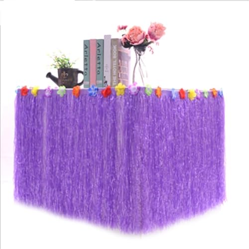 Tischrock for Tropische hawaiianische Partydekorationen, Partydekorationen, Zubehör, Tischdekoration for Geburtstag von Erwachsenen und Kindern Für Hochzeit Party Geburtstag(SET21,276X30CM) von IOEUIWP