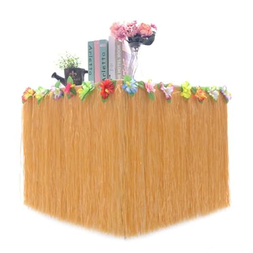 Tischrock for Tropische hawaiianische Partydekorationen, Partydekorationen, Zubehör, Tischdekoration for Geburtstag von Erwachsenen und Kindern Für Hochzeit Party Geburtstag(SET26,580X30CM) von IOEUIWP