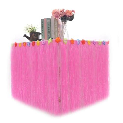 Tischrock for Tropische hawaiianische Partydekorationen, Partydekorationen, Zubehör, Tischdekoration for Geburtstag von Erwachsenen und Kindern Für Hochzeit Party Geburtstag(SET6,580X75CM) von IOEUIWP