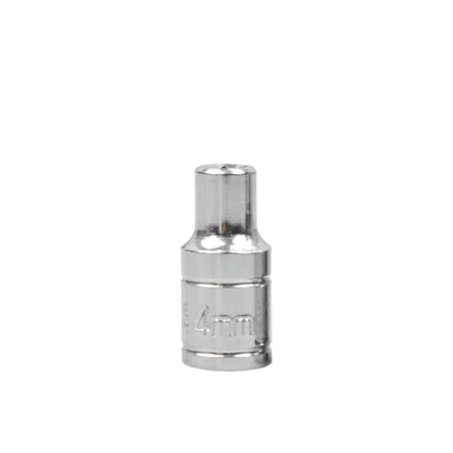 IOFIT 1 stücke Hex Buchse 4/4.5/5/5.5/6/7/8/9/10/11/12/13/14mm for Ratsche 1/4 Steckdosen Schlüssel Kopf Hülse Hand Werkzeug (Color : Silver, Size : 4mm) von IOFIT