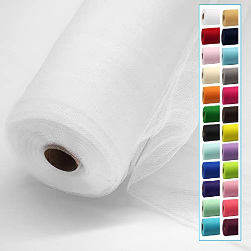 IONTACH Weiße Tüllstoffrollen, 137 cm x 40 m, Tüllbolzen für Hochzeit, Weihnachtsdekoration, DIY, weißes Tutu, Babyparty, Tischrock, Deckendekoration, Geburtstagsparty, Bastelbedarf IONTACH Weiße Tüllstoffrollen, 137 cm x 40 m, Tüllbolzen für Hochzeit, Weihnachtsdekoration, DIY, weißes Tutu, Babyparty, Tischrock, Deckendekoration, Geburtstagsparty, Bastelbedarf von IONTACH